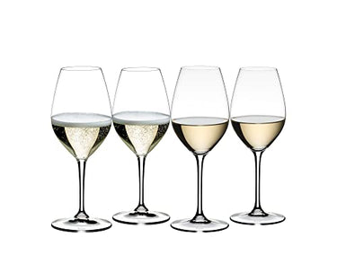 RIEDEL Wine Friendly 003-Weißwein/Champagner Weinglas, 4er Set,Kristallglas,maschinell gef. im Sale